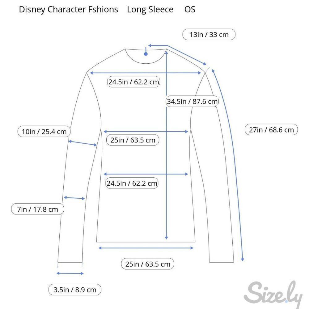 Walt Disney World Wide Long Sleeve White Heathered Gray Stripe Mickey USA One SZ - Picture 7 of 7